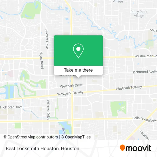 Best Locksmith Houston map