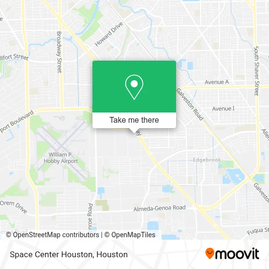 Space Center Houston map
