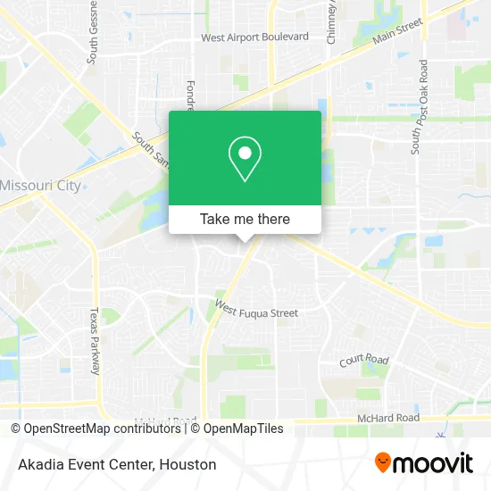 Akadia Event Center map