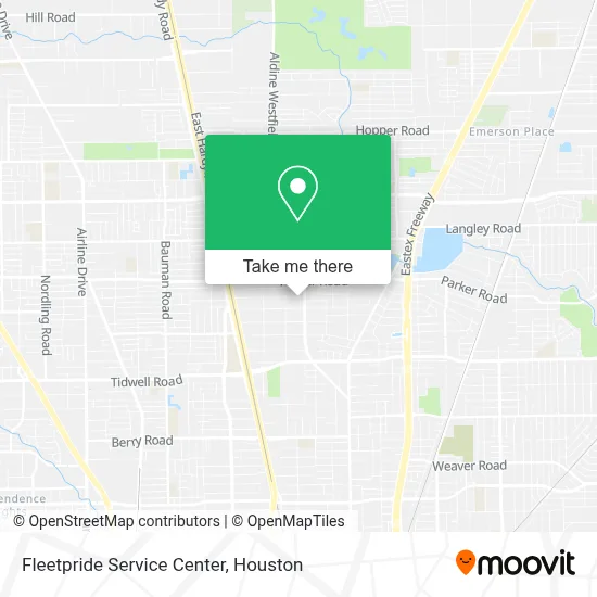 Fleetpride Service Center map
