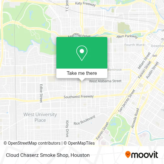 Cloud Chaserz Smoke Shop map