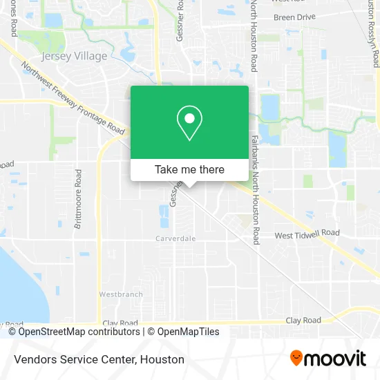 Vendors Service Center map
