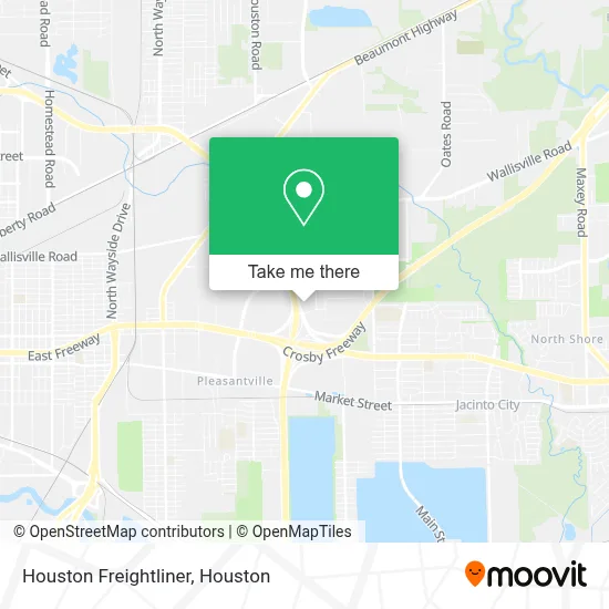 Houston Freightliner map
