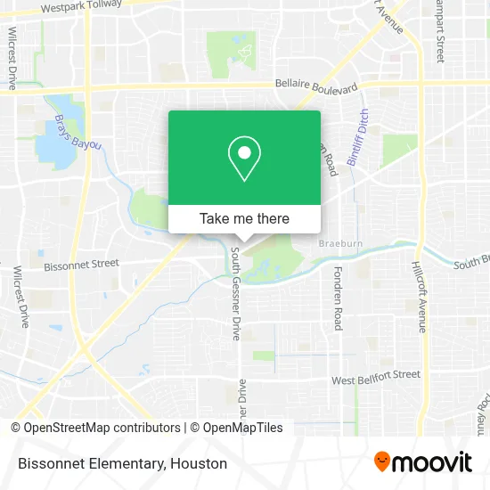 Bissonnet Elementary map