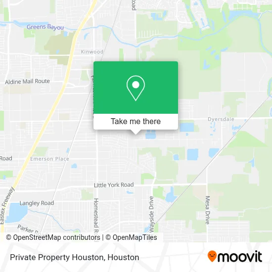 Private Property Houston map