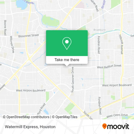 Watermill Express map