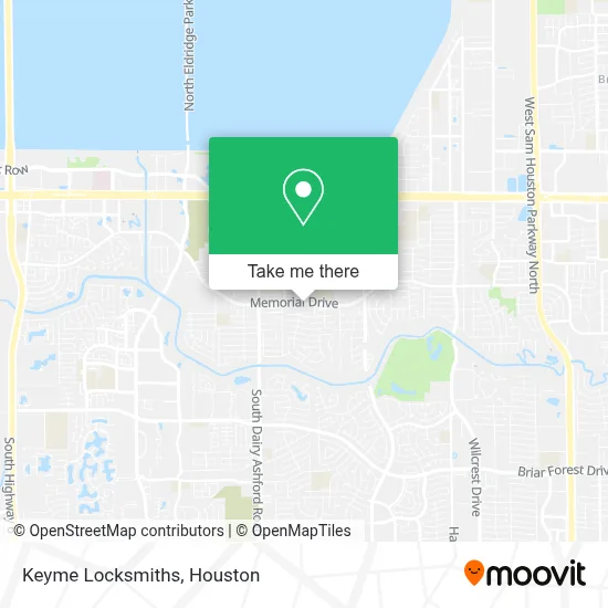Keyme Locksmiths map