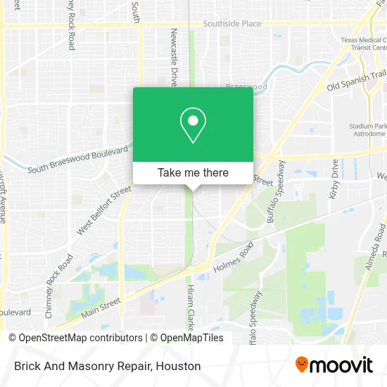 Brick And Masonry Repair map