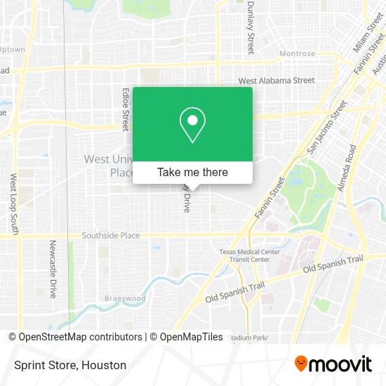 Sprint Store map