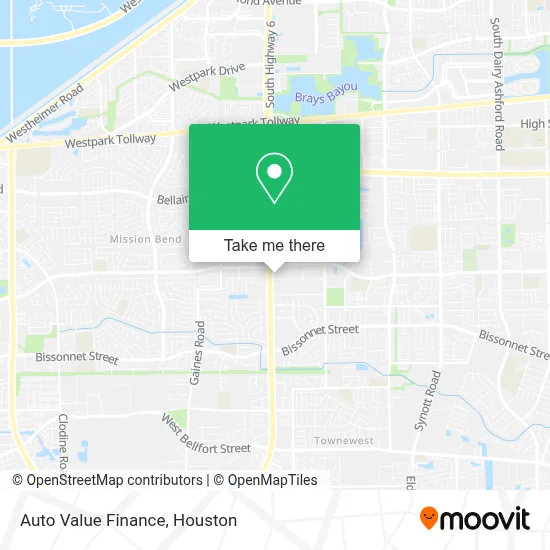 Auto Value Finance map