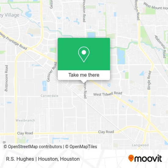 R.S. Hughes | Houston map