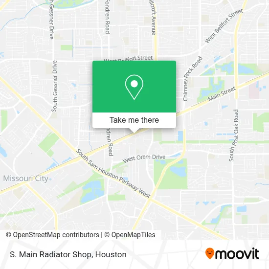 S. Main Radiator Shop map