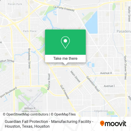 Guardian Fall Protection - Manufacturing Facility - Houston, Texas map