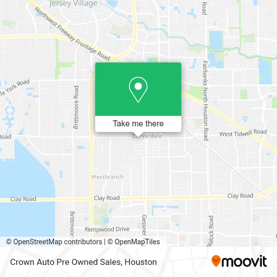 Crown Auto Pre Owned Sales map