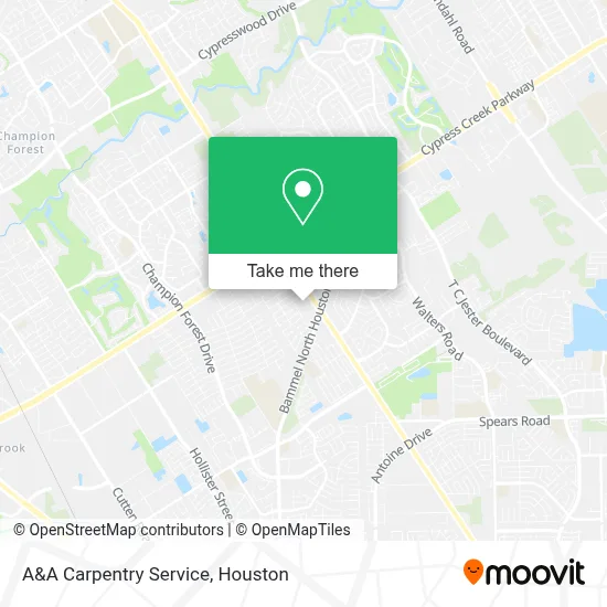 A&A Carpentry Service map