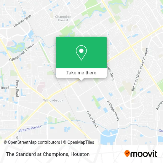 The Standard at Champions map