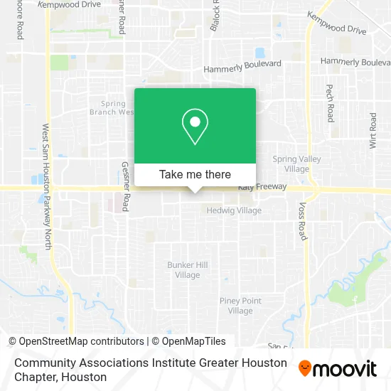 Community Associations Institute Greater Houston Chapter map