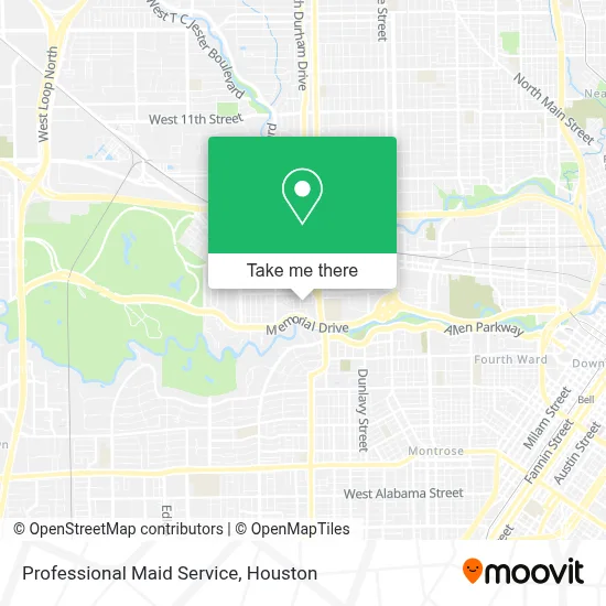 Professional Maid Service map