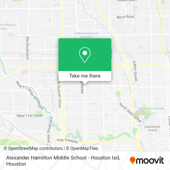 Alexander Hamilton Middle School - Houston Isd map
