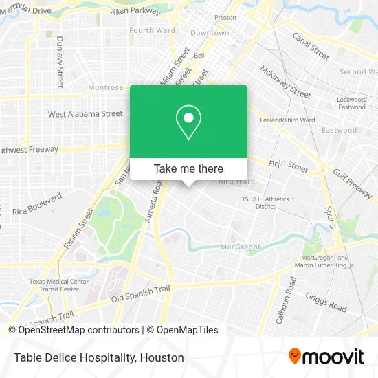 Table Delice Hospitality map