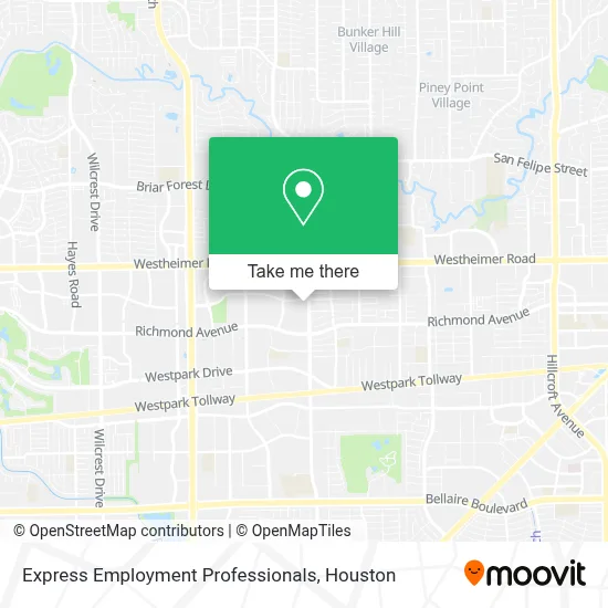 Express Employment Professionals map