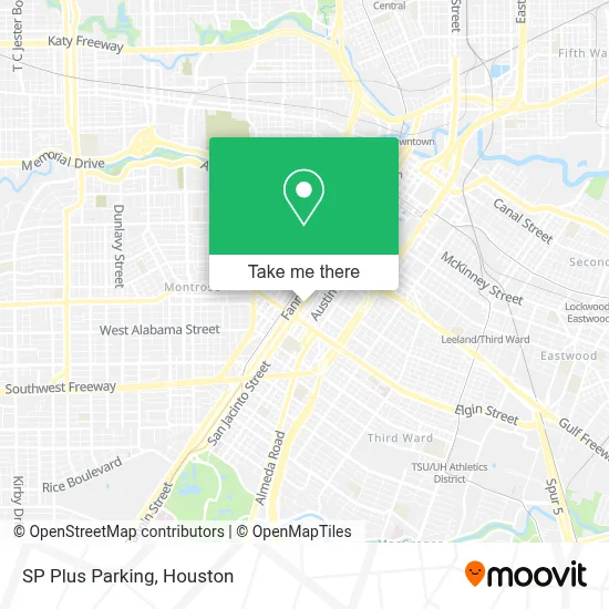SP Plus Parking map