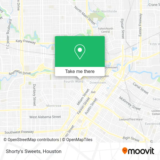 Shorty's Sweets map