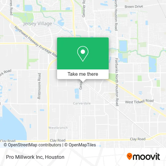 Pro Millwork Inc map