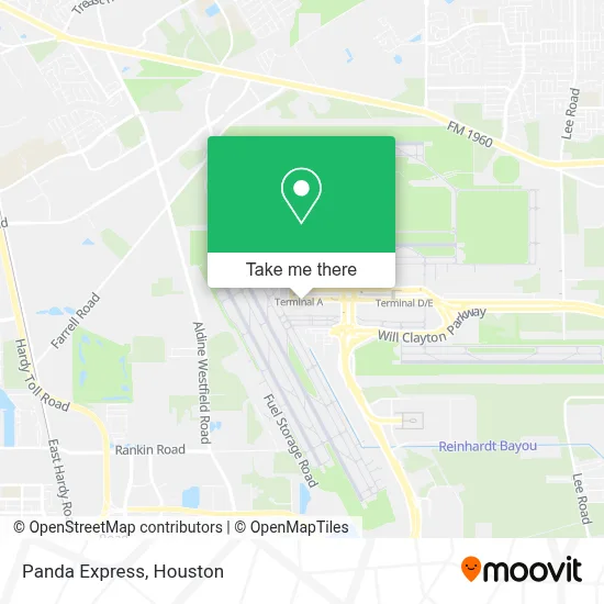 Panda Express map