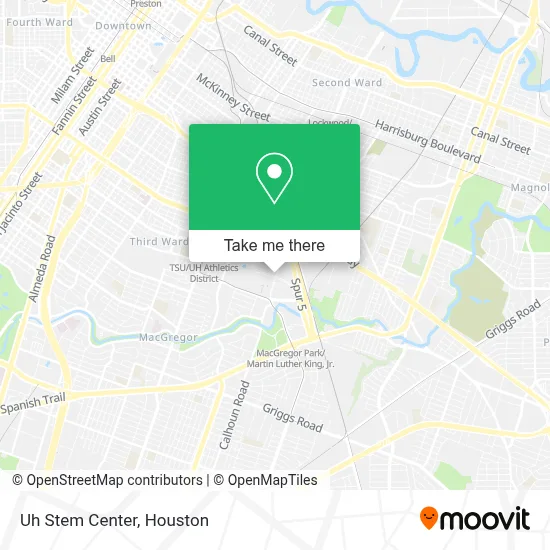 Uh Stem Center map