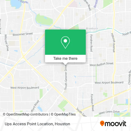 Ups Access Point Location map