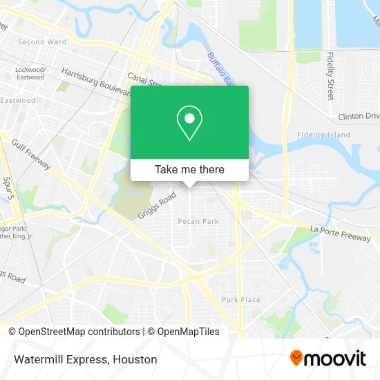 Watermill Express map