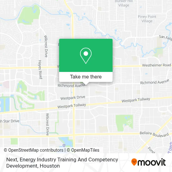 Next, Energy Industry Training And Competency Development map
