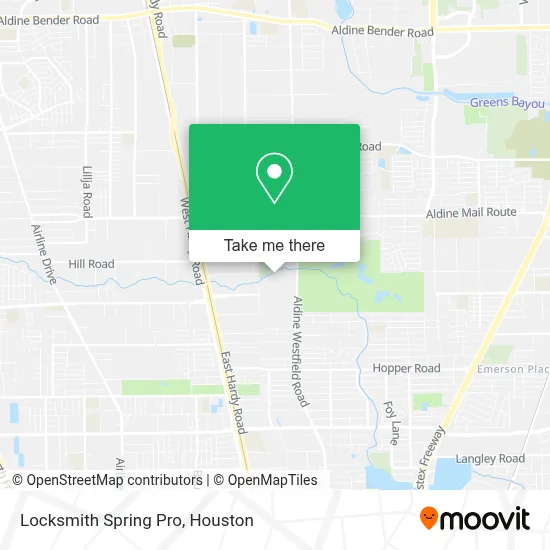 Locksmith Spring Pro map