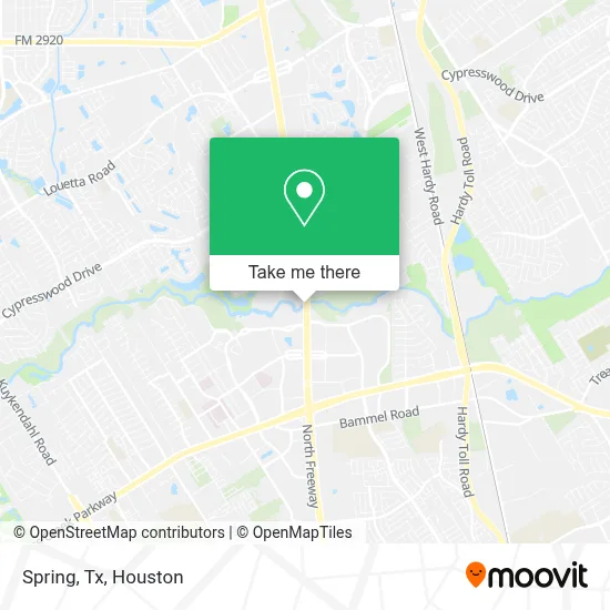 Spring, Tx map