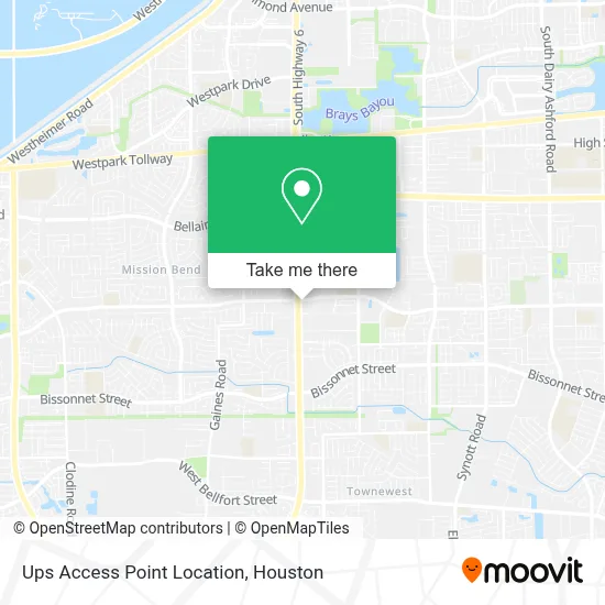 Mapa de Ups Access Point Location