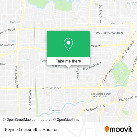 Keyme Locksmiths map