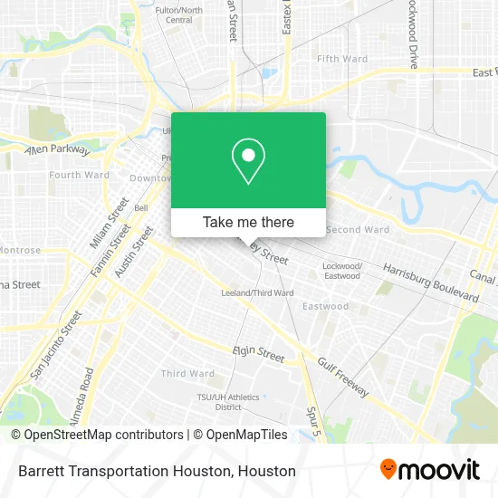 Barrett Transportation Houston map