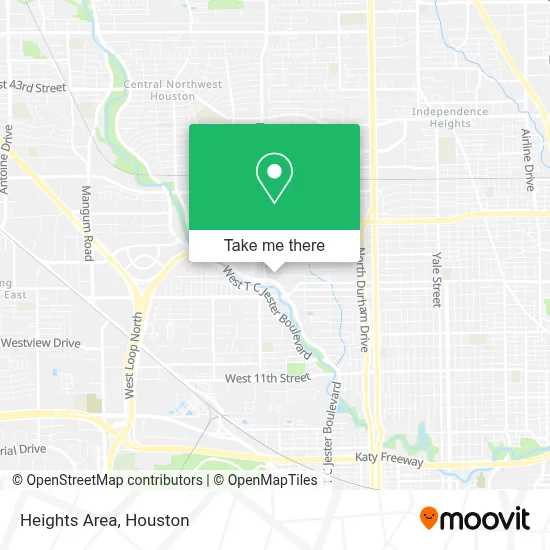 Heights Area map