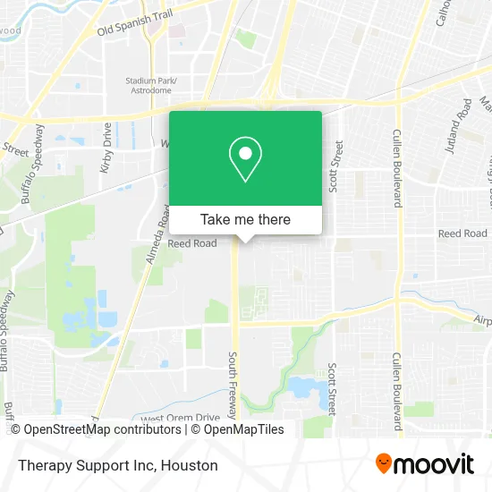 Therapy Support Inc map