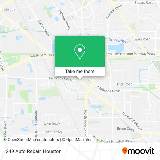 249 Auto Repair map
