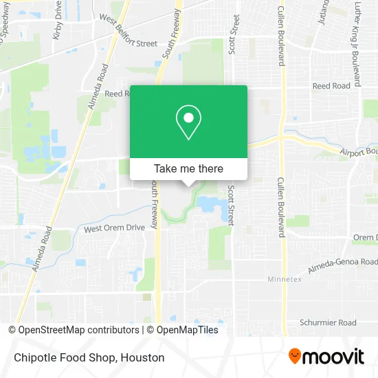 Chipotle Food Shop map