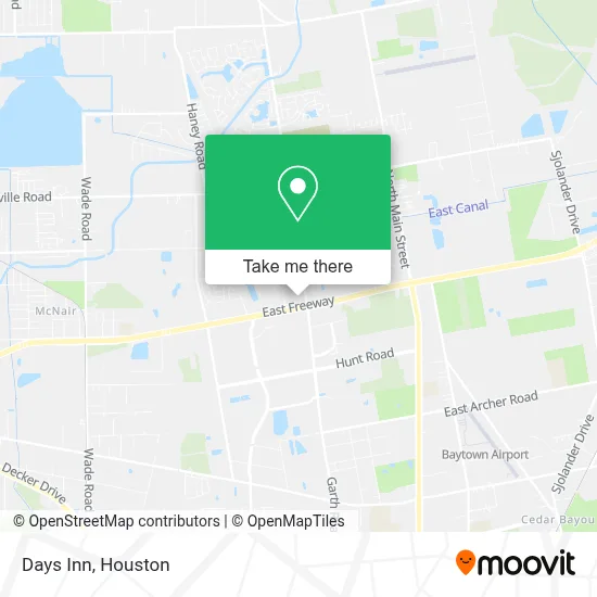 Days Inn map