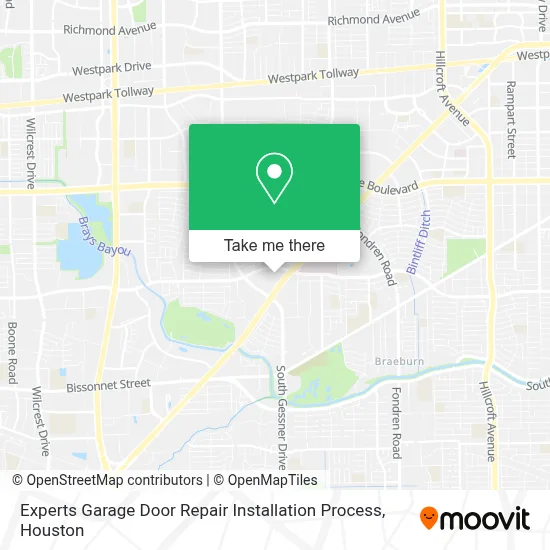 Experts Garage Door Repair Installation Process map