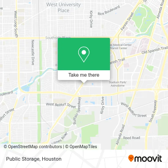 Public Storage map