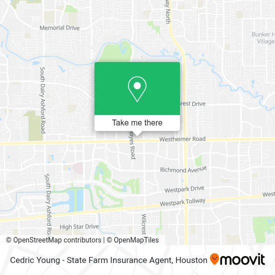 Cedric Young - State Farm Insurance Agent map