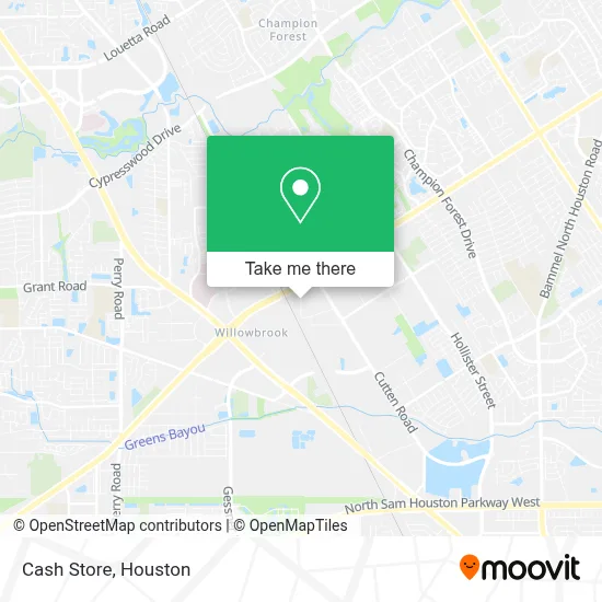 Cash Store map