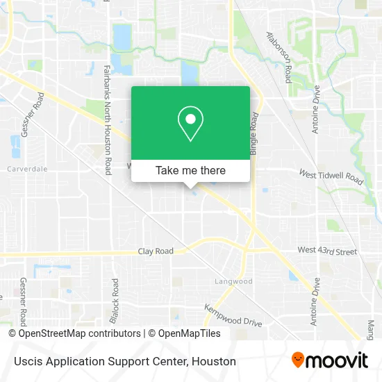 Uscis Application Support Center map