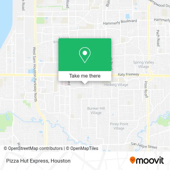 Pizza Hut Express map