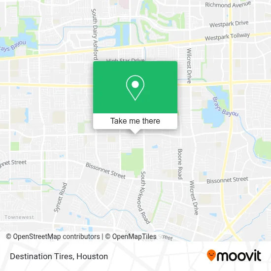 Destination Tires map
